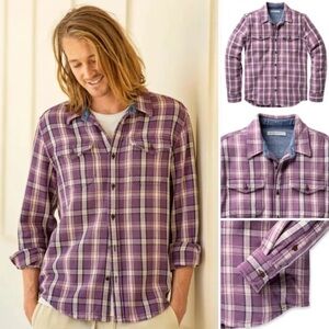 NWT Outerknown Blanket Shirt in Purple size Medium